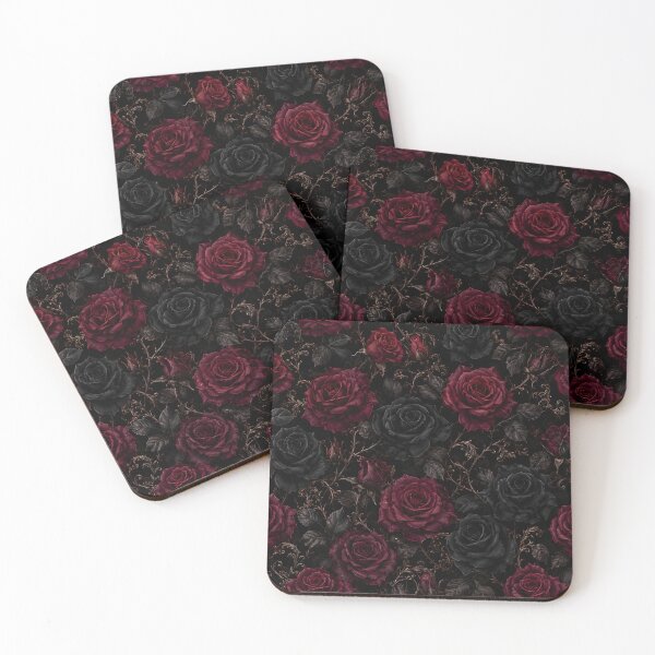 Item preview, Gothic Dark Romance Roses Floral Pattern designed and sold by Divine Ease.