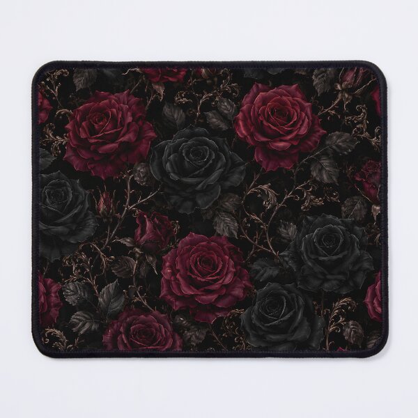 Item preview, Gothic Dark Romance Roses Floral Pattern designed and sold by Divine Ease.