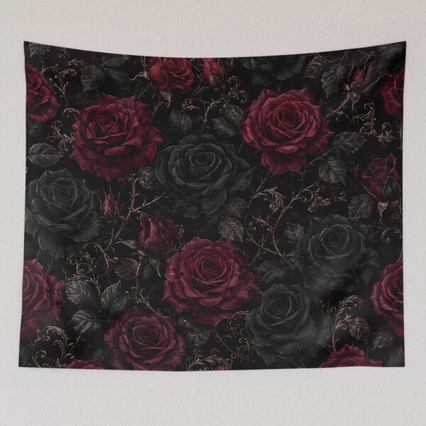 Item preview, Gothic Dark Romance Roses Floral Pattern designed and sold by Divine Ease.