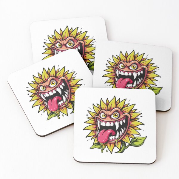 Item preview, Evil Sunflower Monster Yellow Flower Character designed and sold by smartlogo_factory.