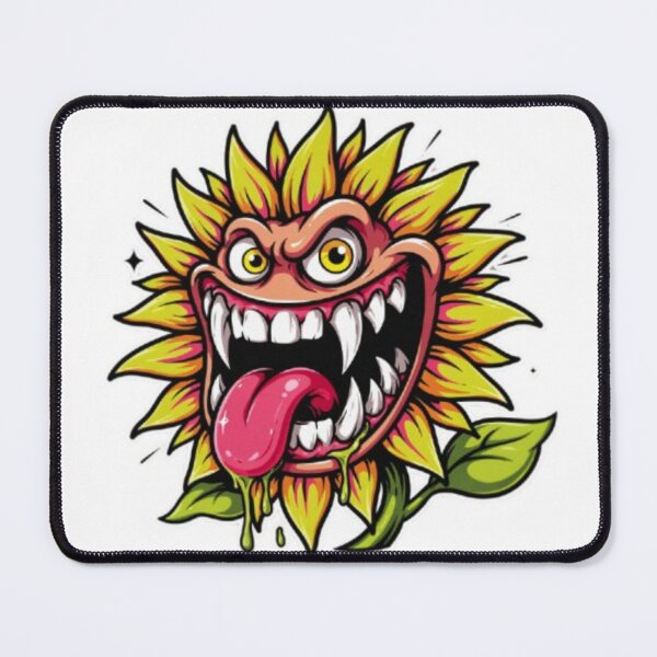 Item preview, Evil Sunflower Monster Yellow Flower Character designed and sold by TeeDesignMaster.
