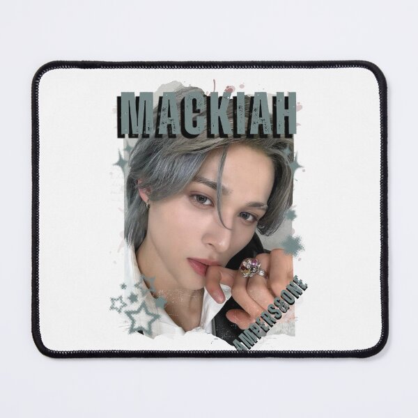 Item preview, AMPERS&ONEe Mackiah Global KPOP Boy Group Black and White Collage Digital Art Portrait designed and sold by AJUNICE STUDIO.