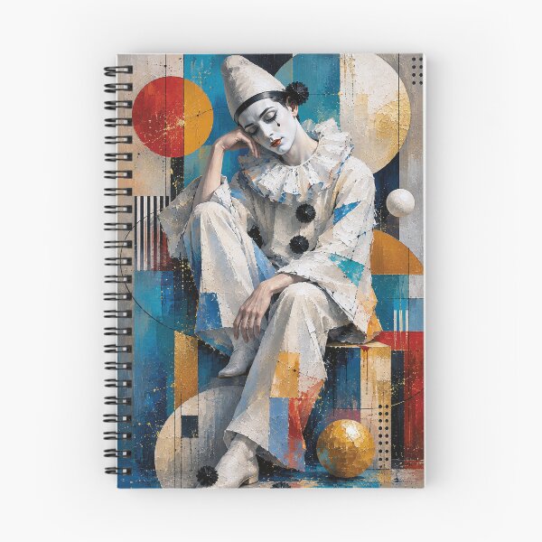 Item preview, Female Pierrot: An Elegant painting. designed and sold by GalleryKauffeld.
