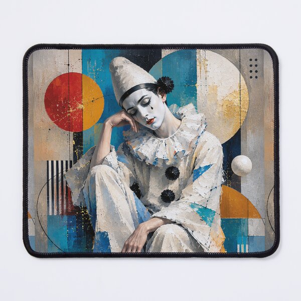 Item preview, Female Pierrot: An Elegant painting. designed and sold by GalleryKauffeld.
