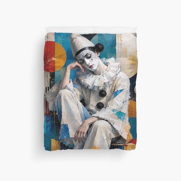 Item preview, Female Pierrot: An Elegant painting. designed and sold by GalleryKauffeld.