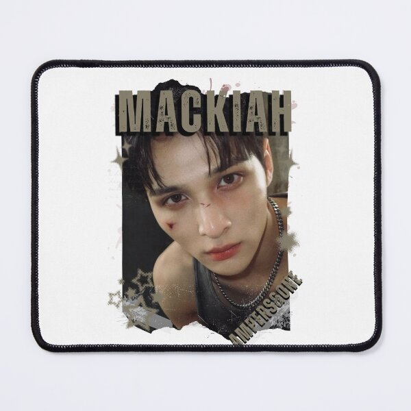 Item preview, AMPERS&ONEe Mackiah Global KPOP Boy Group Black and White Collage Digital Art Portrait designed and sold by AJUNICE STUDIO.