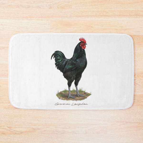 Item preview, German Langshan on Farmland Bird Illustration designed and sold by Takeda-art.