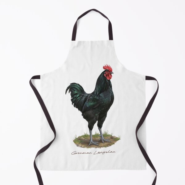 Item preview, German Langshan on Farmland Bird Illustration designed and sold by Takeda-art.