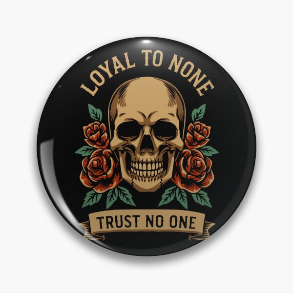 Item preview, Loyal to None Trust No One Skull Rose T-Shirt Design – Dark Vintage Gothic Artwork designed and sold by phsycartwork.