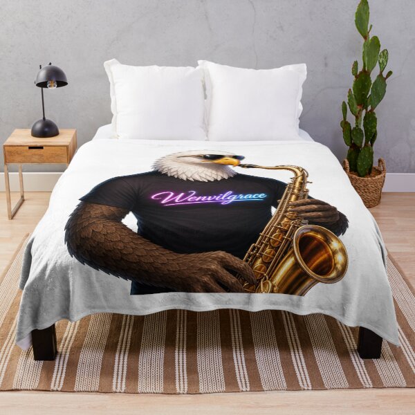 Item preview, Saxophone Eagle Gift designed and sold by Wenvilgrace.