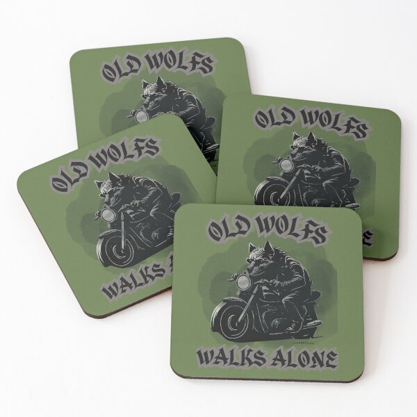 Item preview, OLD WOLFS WALKS ALONE DIGITAL ART y designed and sold by GoGreenlove.