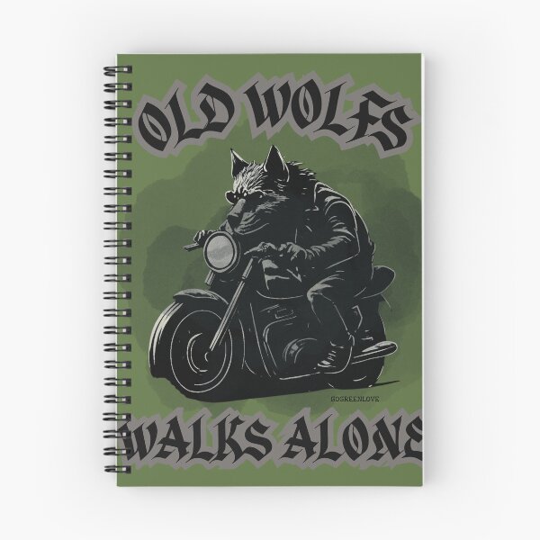 Item preview, OLD WOLFS WALKS ALONE DIGITAL ART y designed and sold by GoGreenlove.