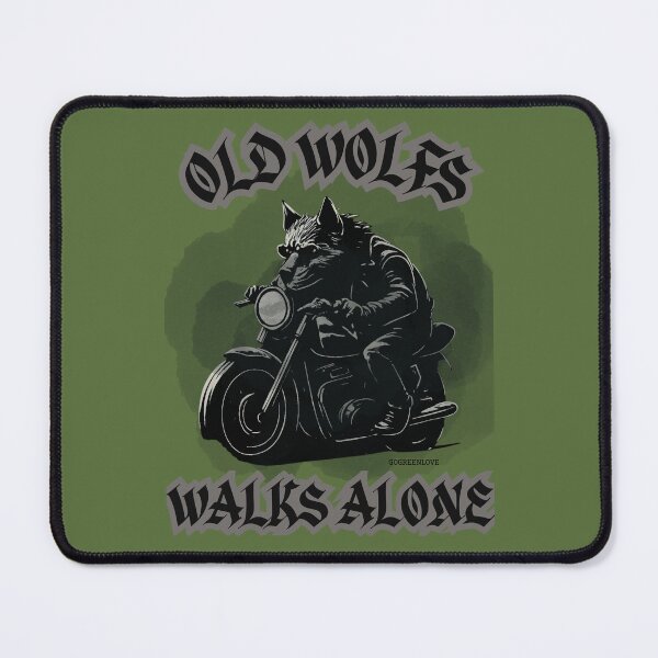 Item preview, OLD WOLFS WALKS ALONE DIGITAL ART y designed and sold by GoGreenlove.