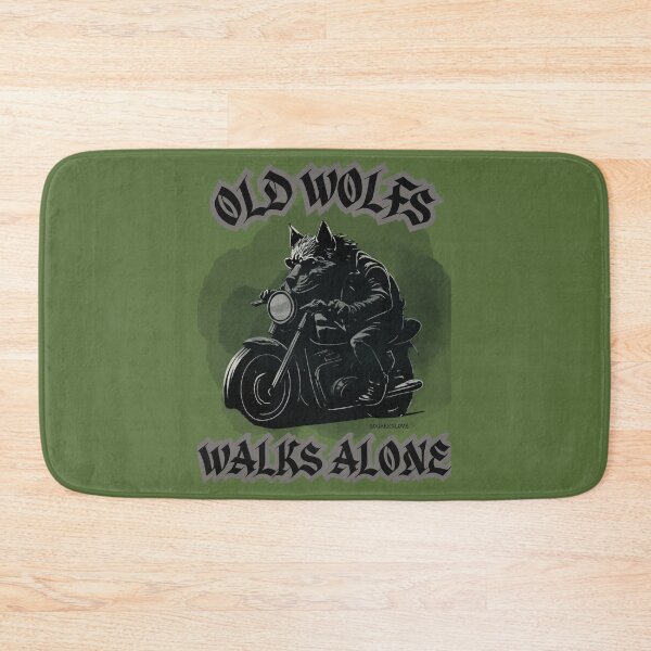 Item preview, OLD WOLFS WALKS ALONE DIGITAL ART y designed and sold by GoGreenlove.