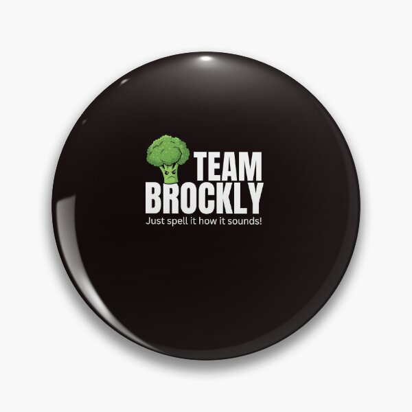 Item preview, Team Brockly Funny Food Typography Design designed and sold by ImeldaSparks.