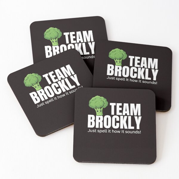 Item preview, Team Brockly Funny Food Typography Design designed and sold by ImeldaSparks.