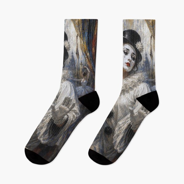 Item preview, An Elegant female Pierrot painting. designed and sold by GalleryKauffeld.