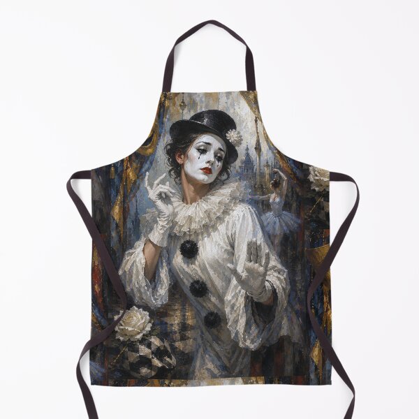 Item preview, An Elegant female Pierrot painting. designed and sold by GalleryKauffeld.