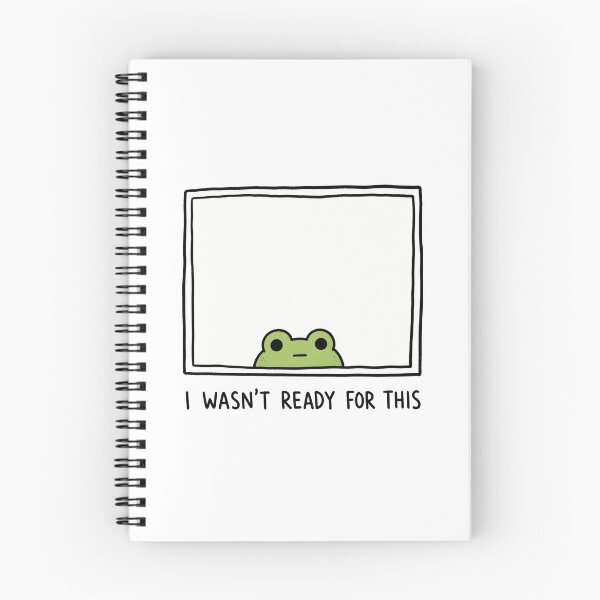 Item preview, I Wasn't Ready for This Funny Frog Meme Cute Animal Humor Reaction designed and sold by MonkiFlipp.