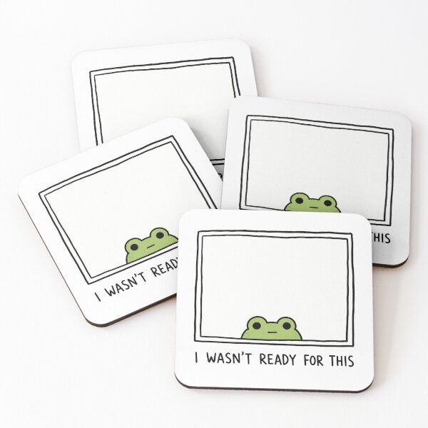 Item preview, I Wasn't Ready for This Funny Frog Meme Cute Animal Humor Reaction designed and sold by MonkiFlipp.