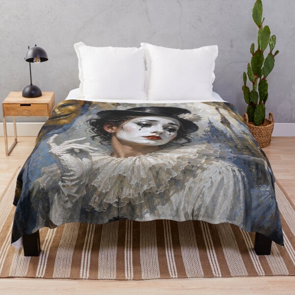 Item preview, An Elegant female Pierrot painting. designed and sold by GalleryKauffeld.
