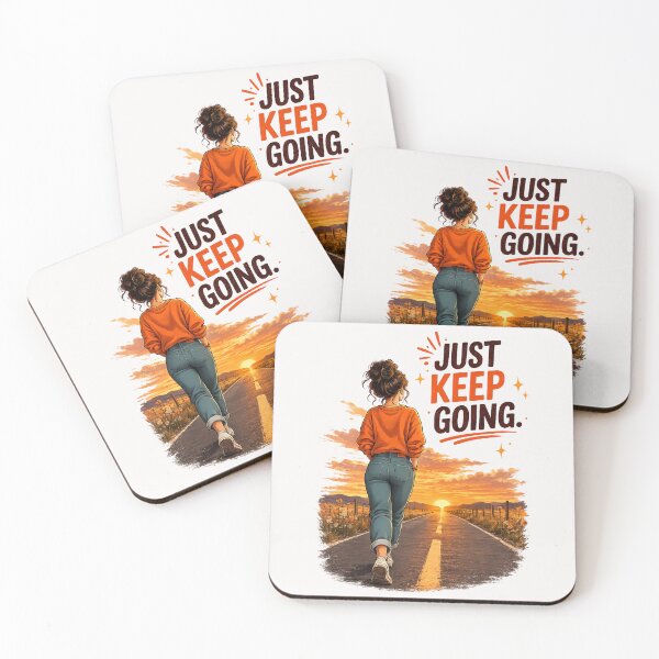 Item preview, Just Keep Going - Illustration motivation & ambition designed and sold by ElleMind.