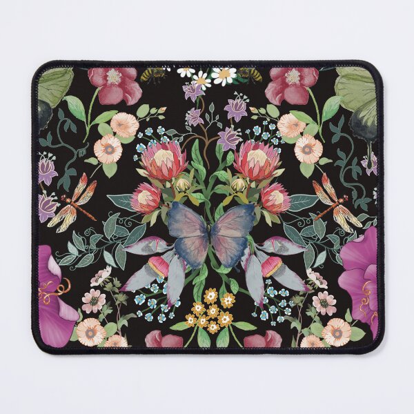 Item preview, Sarahs Garden 2 with black background designed and sold by FionaMearon.