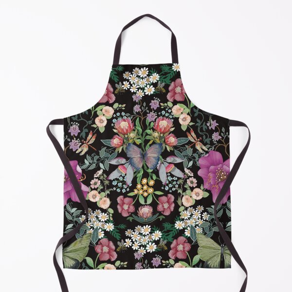 Item preview, Sarahs Garden 2 with black background designed and sold by FionaMearon.