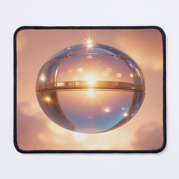 Item preview, Rose Gold Orb Above Clouds designed and sold by ClarityPulse Studio.