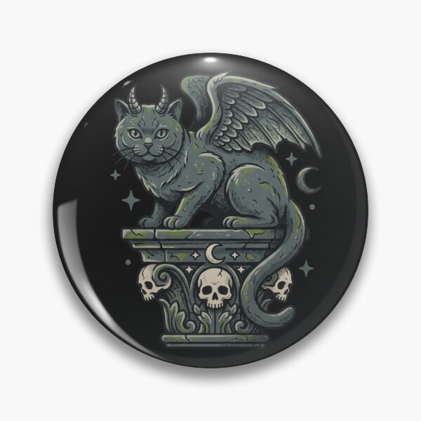 Item preview, Gothic Gargoyle Cat Statue Halloween designed and sold by MewSpooky.