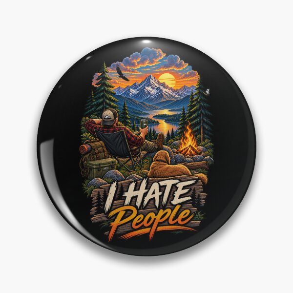 Item preview, I Hate People – Funny Camping Mountain Outdoor Escape designed and sold by getpressedshirt.