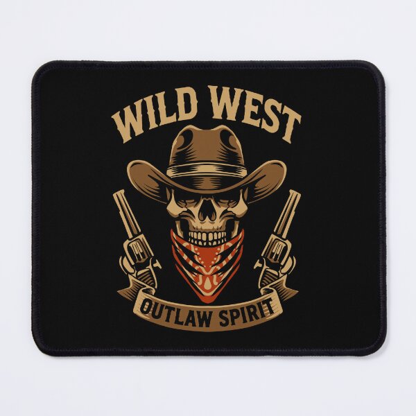 Item preview, Wild West Outlaw Spirit Skull Cowboy T-Shirt Design designed and sold by phsycartwork.