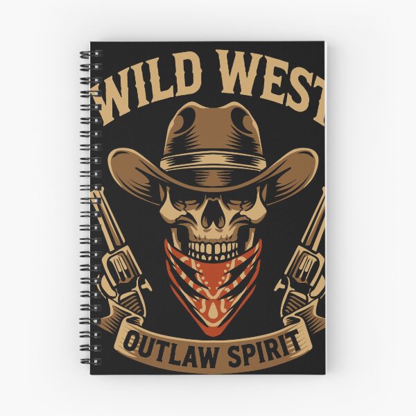 Item preview, Wild West Outlaw Spirit Skull Cowboy T-Shirt Design designed and sold by phsycartwork.
