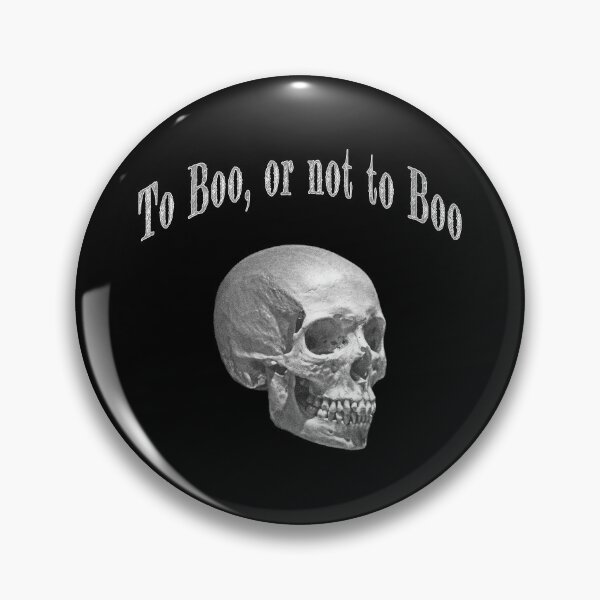 Item preview, Halloween Skull with a Philosophical Question designed and sold by studiodrchicken.