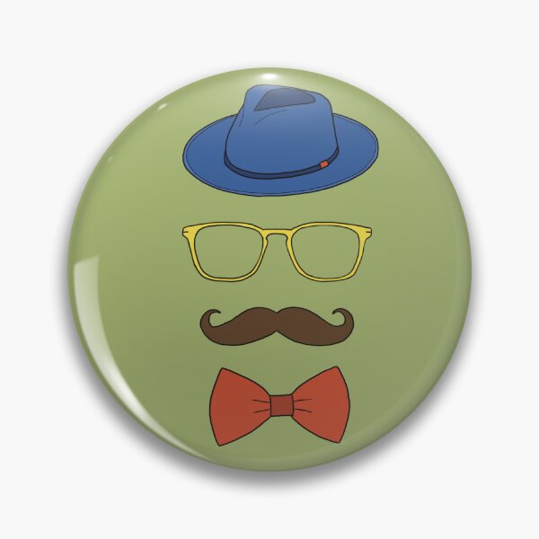 Item preview, Colourful Moustache man designed and sold by Line & Tide.