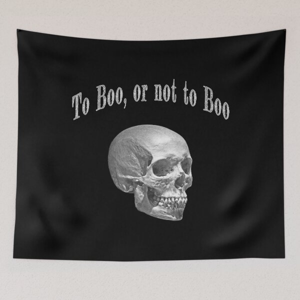 Item preview, Halloween Skull with a Philosophical Question designed and sold by studiodrchicken.