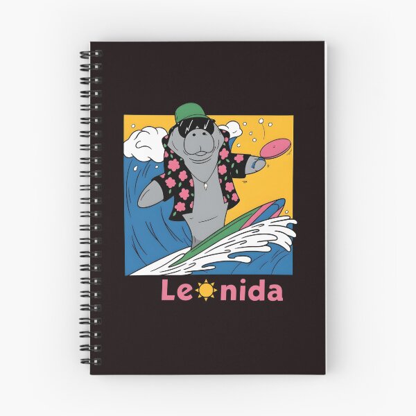 Item preview, Manatee Leonida Surfing Retro Beach designed and sold by ImeldaSparks.