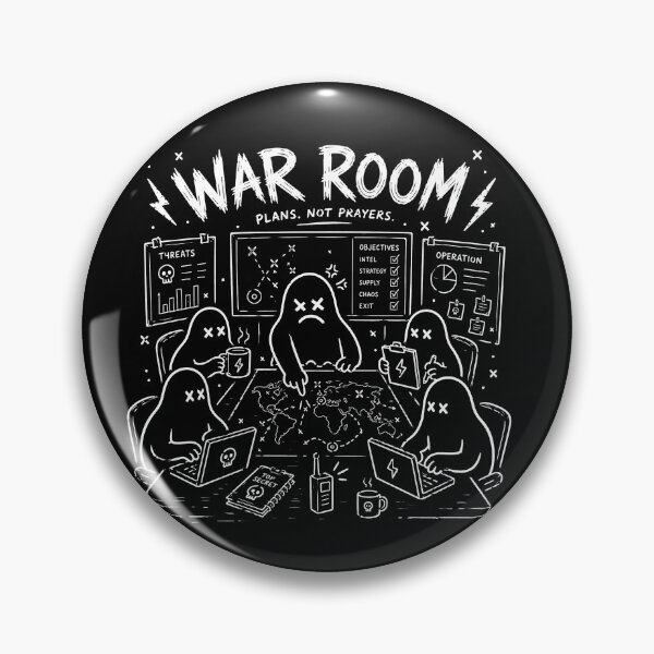 Item preview, War Room Strategy Ghosts – Plans Not Prayers Doodle Art designed and sold by Abidel.