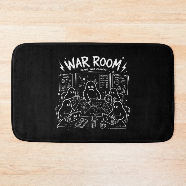 Item preview, War Room Strategy Ghosts – Plans Not Prayers Doodle Art designed and sold by Abidel.