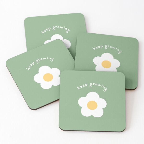 Item preview, Keep Growing - Affirmation Flower Mental Health designed and sold by Chronically Cosy.