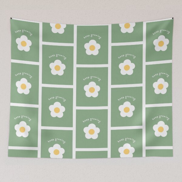 Item preview, Keep Growing - Affirmation Flower Mental Health designed and sold by Chronically Cosy.