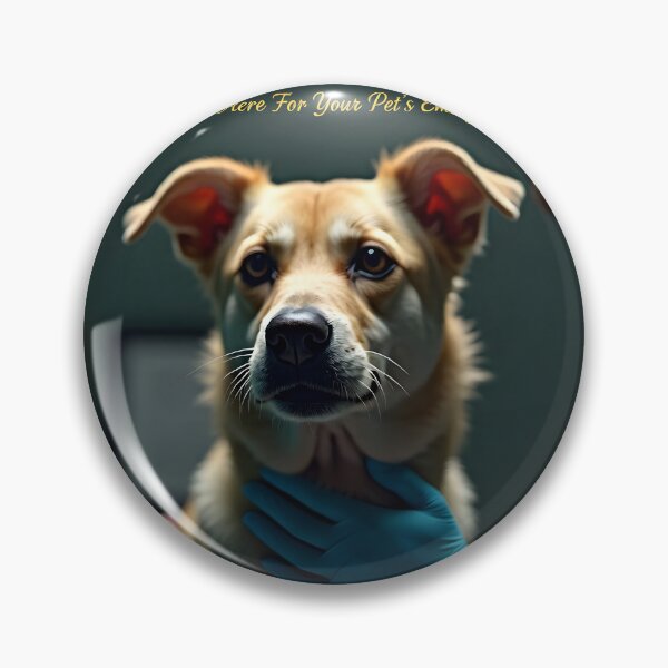 Item preview, Trusted Care In The Darkest Hours Vet Poster: Emergency Dog Hospital Canvas designed and sold by Creative-RE.