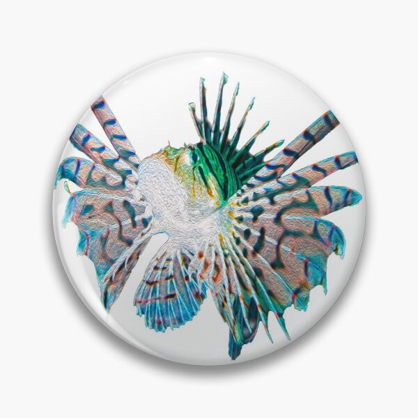 Item preview, spreading fins lionfish designed and sold by tank200bar.