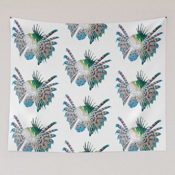 Item preview, spreading fins lionfish designed and sold by tank200bar.