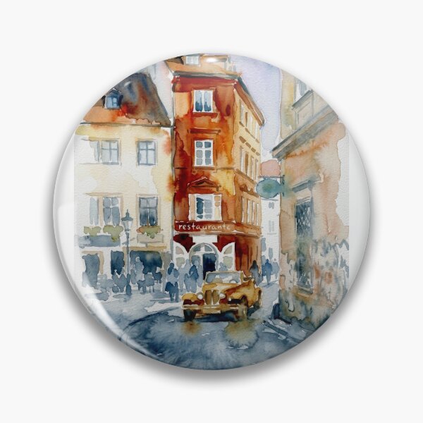 Item preview, Prague Street Scene with Vintage Car designed and sold by caracatita75.