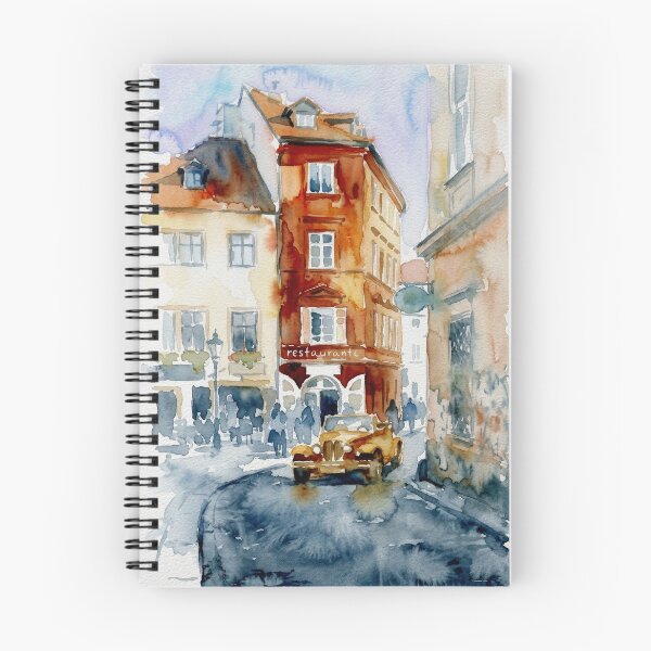 Item preview, Prague Street Scene with Vintage Car designed and sold by caracatita75.