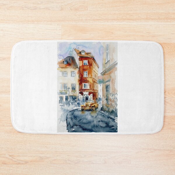Item preview, Prague Street Scene with Vintage Car designed and sold by caracatita75.