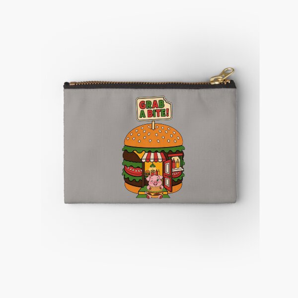Item preview, Grab a Bite – Cute Pig in a Hamburger Costume designed and sold by Aimetoi.