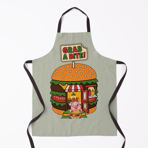 Item preview, Grab a Bite – Cute Pig in a Hamburger Costume designed and sold by Aimetoi.