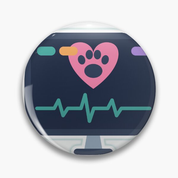 Item preview, Vet Tech Anesthesia Monitor Paw Heartbeat Sticker designed and sold by NTOO.